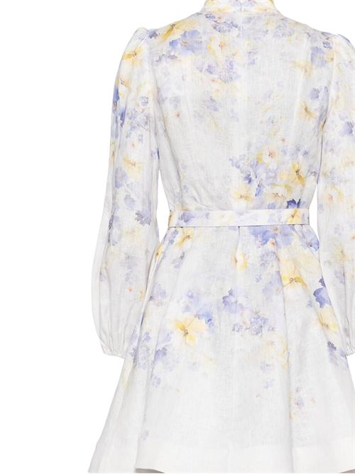 Crush Buttoned Mini Dress ZIMMERMANN | 9142DR251LILAC FLORA